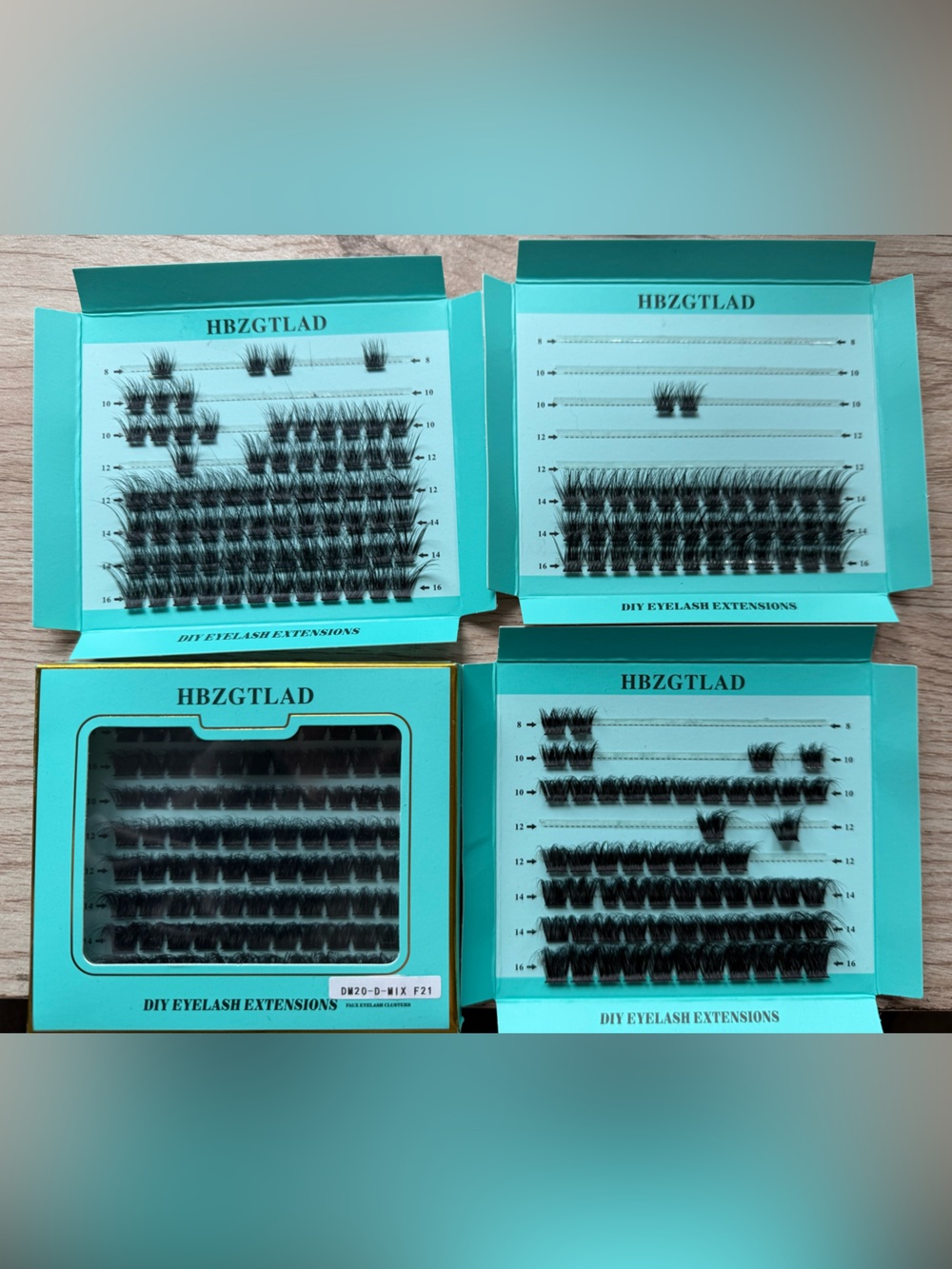 HBZGTLAD DIY Individual Eyelash Clusters